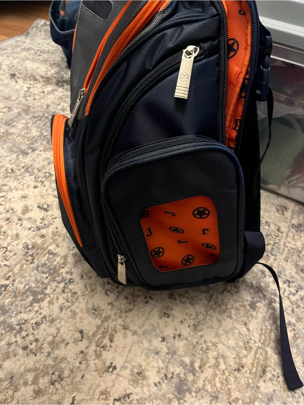 Jeep Blue & Gray Diaper Bag with Orange Accents - Picture 6 of 7